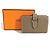 Tarjetero bifold H Logo Bearn de Hermès Beige Gris pardo - vista 12