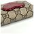 Billetera compacta Gucci GG Supreme Heart Logo Roja Beige - vista 8