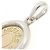 Collana Pendente Serie Hermès Argento D'oro - vista 3