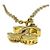 Chanel Vintage CC Anhänger aus plattiertem Metall Golden - Ansicht 3