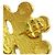 Chanel Vintage Flower Clip-On Metal D'oro - vista 5