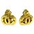 Chanel Vintage CC Heart Clip-On Metal Small Dourado