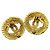 Clip auricolari Chanel CC in metallo D'oro - vista 3