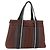 Hermès Troca Horizontal Tote aus Canvas MM Braun