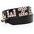 Fendi Leather Studded Fun Fair Strap You Shoulder Strap Nero