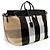 Tote XL in lana a quadri Burberry Marrone Beige - vista 2