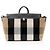Tote XL in lana a quadri Burberry Marrone Beige - vista 3