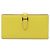 Béarn Portafoglio lungo Hermès BEARN SOUFFLET VERSO in Veau Epsom Giallo