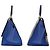 Céline Celine Trapeze Medium Lederhandtasche Blau - Ansicht 3