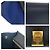 Céline Celine Trapeze Medium Lederhandtasche Blau - Ansicht 5