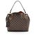 Borsa hobo Graceful PM Damier Ebene di Louis Vuitton Marrone