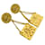 Orecchini Chanel Coco Mark Matelassé D'oro Metallico  - vista 4