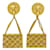 Orecchini Chanel Coco Mark Matelassé D'oro Metallico  - vista 5
