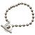 Pulsera de cadena de bolas Gucci SV925 Plata Metálico