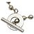 Pulsera de cadena de bolas Gucci SV925 Plata Metálico - vista 3