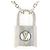 Collier Pendentif Silver Lockit 925 Louis Vuitton Argenté Métallisé