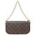 Borsa a tracolla Louis Vuitton Ivy Monogram Wallet on Chain Marrone - vista 2