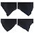 Bolsa transversal em nylon tessuto com logo triangular Prada Preto - vista 3