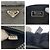 Bolsa de ombro em nylon tessuto com logo triangular Prada Preto - vista 4