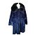 Autre Marque Cappotto invernale in pelliccia sintetica blu royal Enrico Mandelli
