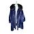 Autre Marque Cappotto invernale in pelliccia sintetica blu royal Enrico Mandelli - vista 4
