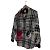 Camicia Moschino in lana a quadri e cuore Multicolore - vista 3