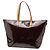 Borsa a spalla/tote bag Louis Vuitton Monogram Vernis Bellevue GM Bordò Porpora - vista 2