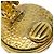 Chanel CC Round Metal and Crystal D'oro - vista 4
