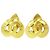 Chanel Vintage CC Heart Clip-On Metal Small D'oro