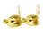 Chanel Vintage CC Heart Clip-On Metal Small D'oro - vista 3