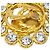 Chanel Vintage Orecchini a clip rotondi CC in metallo D'oro - vista 3