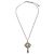 Pendente Chanel CC Cluster in metallo con cristalli Argento