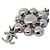 Pendente Chanel CC Cluster in metallo con cristalli Argento - vista 3