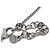 Pendente Chanel CC Cluster in metallo con cristalli Argento - vista 4