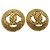 Chanel Vintage CC Round Cutout Clip-On Metal D'oro