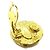 Chanel Vintage CC Round Clip-On Metal Small D'oro - vista 3