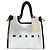 Marni Marcel Tasche Zweifarbig Schwarz Weiß Leder Canvas