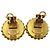 Chanel CC Round Stud Metal and Enamel D'oro - vista 2