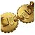 Chanel CC Round Stud Metal and Enamel D'oro - vista 3