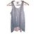 Chanel Pailletten Tanktop gerippt Hellblau