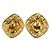 Chanel Vintage Diamant-Clip-Ohrringe vergoldet Golden - Ansicht 2