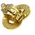 Cuore placcato oro con logo CC di Chanel D'oro - vista 4