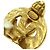 Cuore placcato oro con logo CC di Chanel D'oro - vista 4