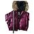 Moncler Steppjacke mit Kapuze Prune Pflaume
