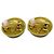 Chanel Vintage CC Runde Metall-Clip-Knöpfe Golden - Ansicht 2