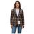 Braune Multi-Check Bonded-Anzugjacke von Acne Studios - Ansicht 7