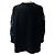 Schwarzer Cashmere-Girocollo-Pullover mit Blumenmuster von Lamberto Losani - Ansicht 3