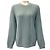 Loro Piana Teal Baby Cashmere Kabelstrickpullover Blau