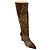 Botas Jerri de pelo de potro hasta la rodilla en leopardo umber de Ulla Johnson Castaño