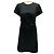 Vestido midi preto Voyou de manga curta com cinto da Givenchy